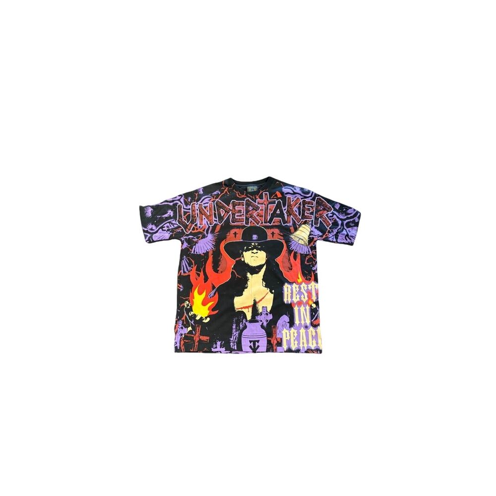 DBRUZE The Undertaker All Over Print Wrestling T Shirt WWE Large